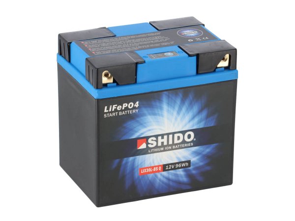 YTX30L-BS | LIX30L-BS Shido Lithium Motorradbatterie 96 Wh