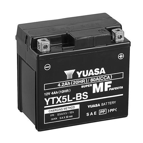 Yuasa YTX5L-BS AGM Motorradbatterie 4.2 Ah