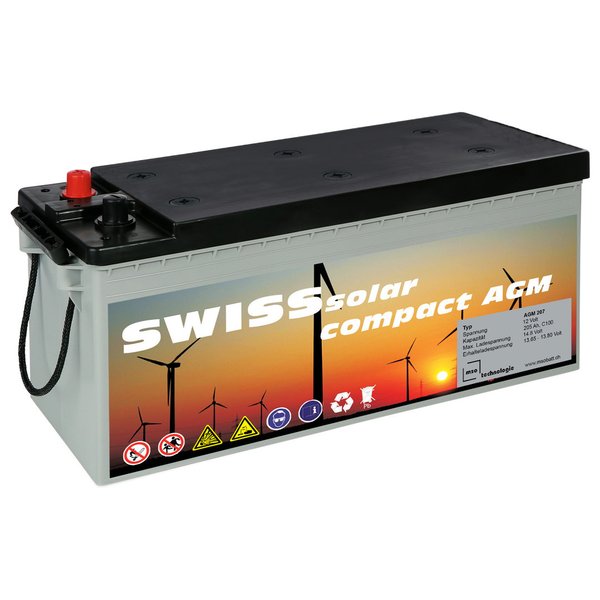 Solarbatterie SWISSsolar compact 205 - AGM