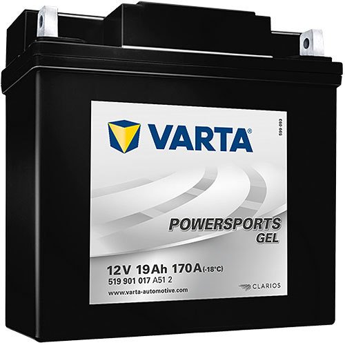 519901 Varta Powersports GEL Motorradbatterie 12 Volt - 19 Ah