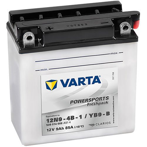 YB9-B - 509014 Varta Powersports Freshpack Motorradbatterie 12 Volt - 9 Ah