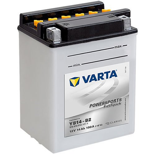 YB14-B2 - 514014 Varta Powersports Freshpack Motorradbatterie 12 Volt - 14 Ah