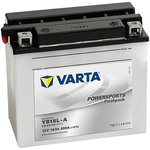 YB18L-A - 518015 Varta Powersports Freshpack Motorradbatterie 12 Volt - 18 Ah