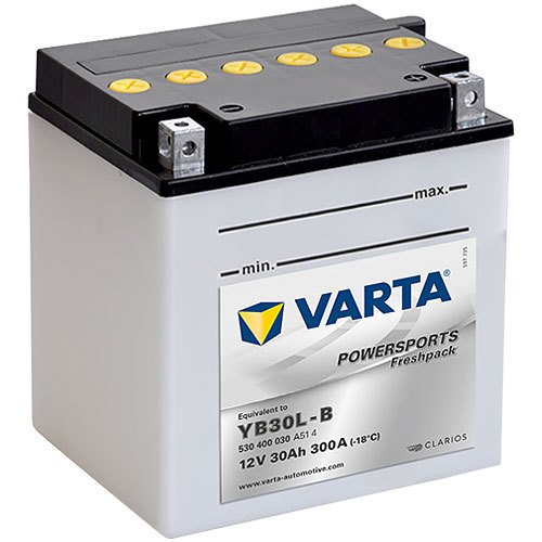 YB30L-B - 530400 Varta Powersports Freshpack Motorradbatterie 12 Volt - 30 Ah