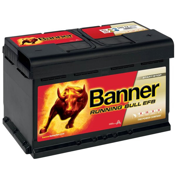 56512 Banner Running Bull EFB Autobatterie 12 Volt - 65 Ah - 650 A