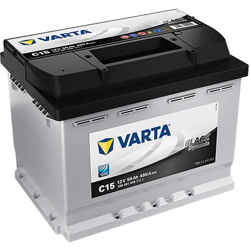 Varta C15 - 556 401 048 – Black dynamic 12 Volt - 56 Ah - 480 A