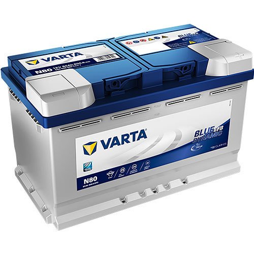 Varta N80 - 580 500 080 – Blue dynamic EFB 12 Volt - 80 Ah - 800 A