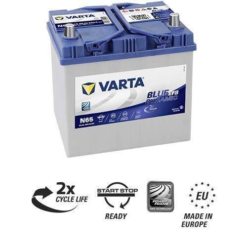 Varta N65 - 565 501 065 – Blue dynamic EFB 12 Volt - 65 Ah - 650 A