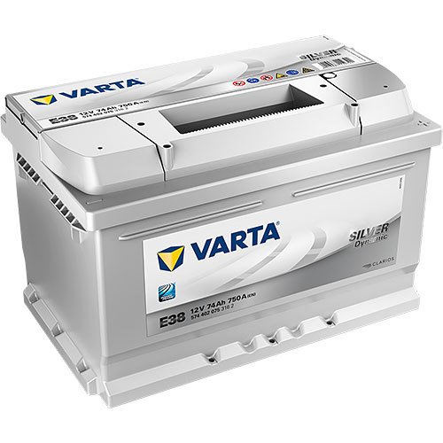 Varta E38 - 574 402 075 - Silver dynamic - 12V-74Ah-750A