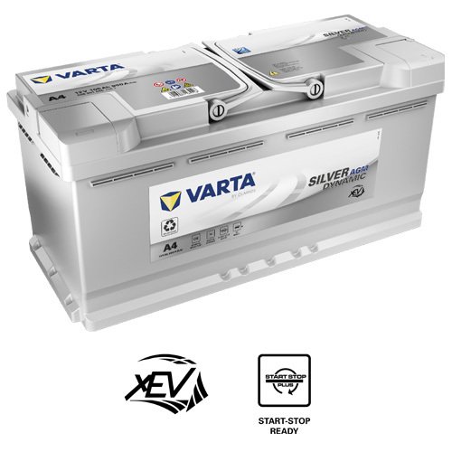 Varta A4 AGM - 605 901 095 - Silver dynamic - 12V-105Ah-950A