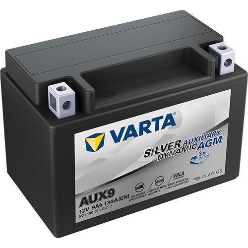Varta AUX9 Auxiliary - 509 106 013 - Silver dynamic - 12V-9Ah-130A