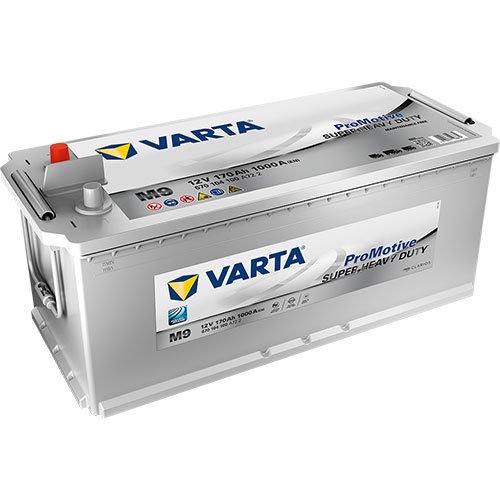 Varta M9 - 670104100 - Promotive SHD Nutzfahrzeugbatterie 12 Volt - 170 Ah - 1000 A