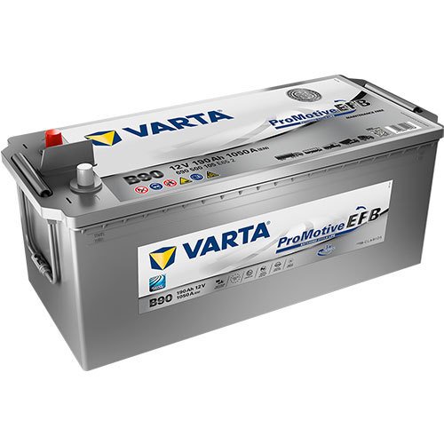Varta B90 - 690500105 - Promotive EFB Nutzfahrzeugbatterie 12 Volt - 190 Ah - 1050 A