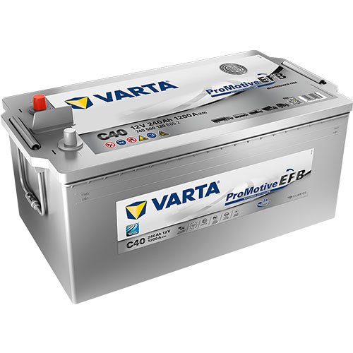 Varta C40 - 740500120 - Promotive EFB Nutzfahrzeugbatterie 12 Volt - 240 Ah - 1200 A