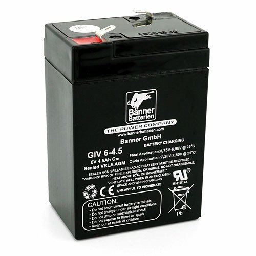 Banner GiV 06-4.5  – USV-Batterie 6 Volt – 4.5 Ah