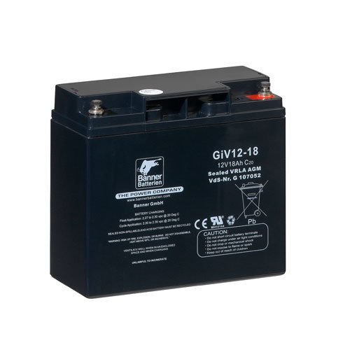 Banner GiV 12-18 – USV-Batterie 12 Volt – 18 Ah