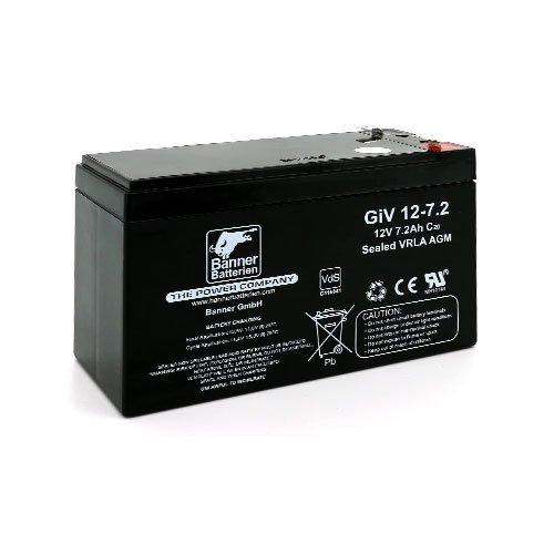 Banner GiV 12-7.2 – USV-Batterie 12 Volt – 7.2 Ah