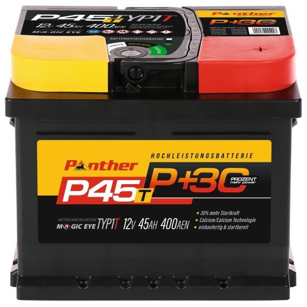 Panther P45T - T-Line - +30% - 12 Volt–45 Ah–400 A | H=175 mm