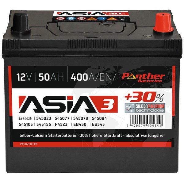 Panther Asia 03 - 12 Volt - 50 Ah - 400 A