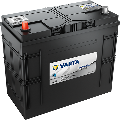 Varta J2 - 625014072 - Standard Nutzfahrzeugbatterie 12 Volt - 125 Ah - 720 A